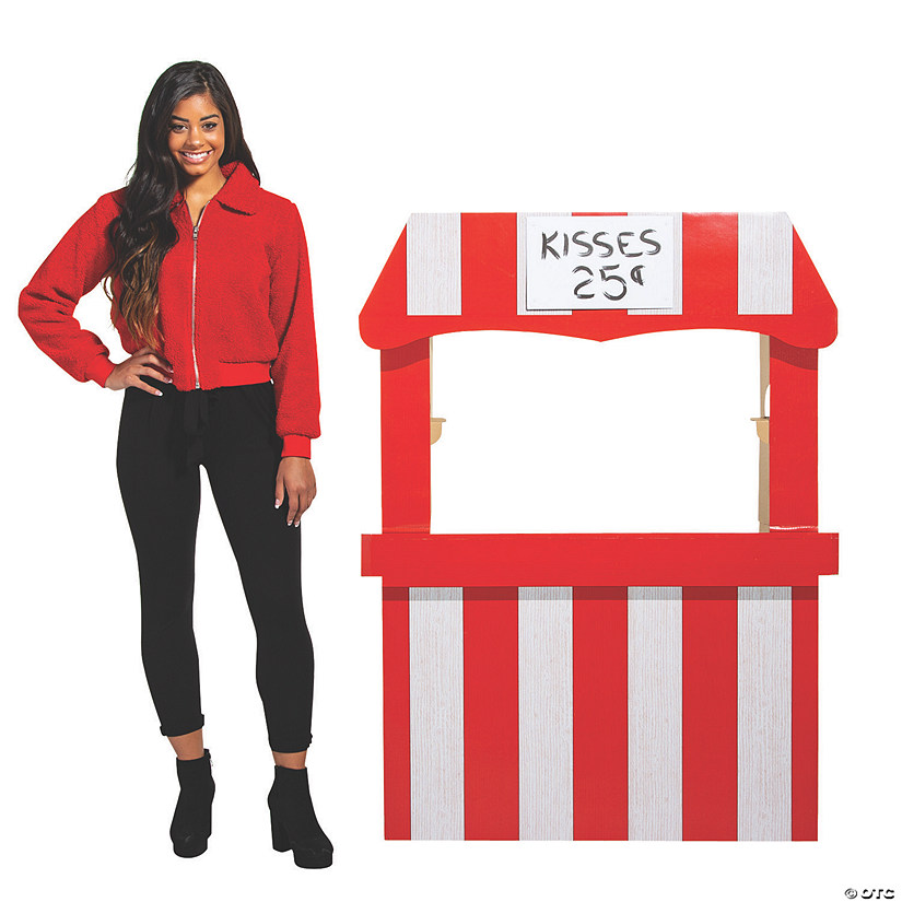 58" Kissing Booth Cardboard Cutout Stand-Up Image