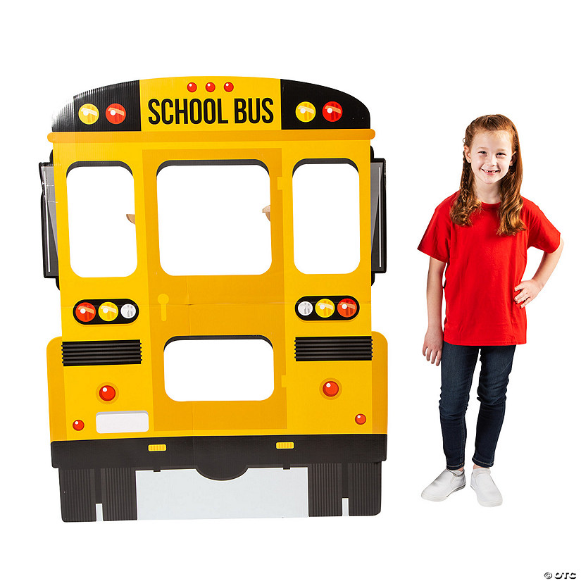 58" School Bus Cardboard Cutout Stand-In Stand-Up Image