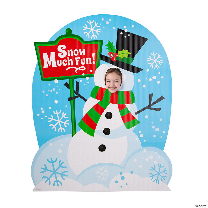 59 1/2" Snowman Cardboard Cutout Stand-In Stand-Up Image