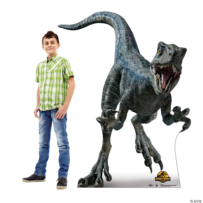 59" Jurassic World 3: Dominion&#8482; Blue the Velociraptor Cardboard Cutout Stand-Up  Image
