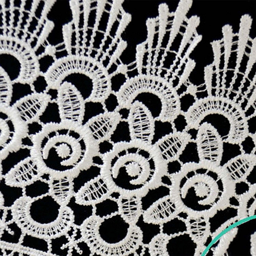 5"x15 Yards White Venice Lace Trim Image