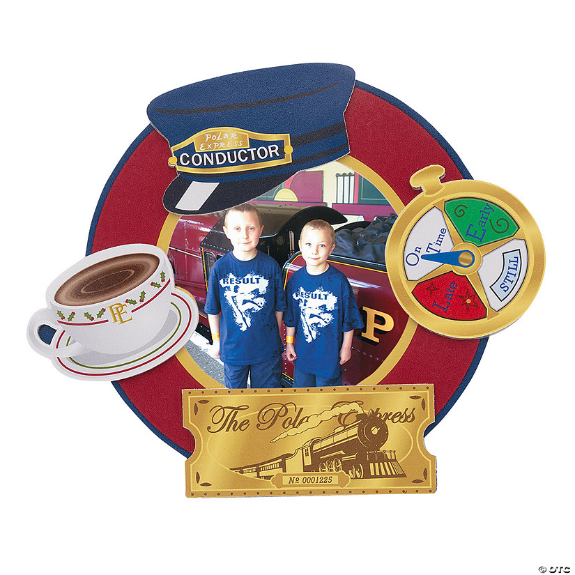 6 1/4&quot; x 5 1/4&quot; The Polar Express&amp;#8482; Picture Frame Magnet Craft Kit - Makes 12 Image