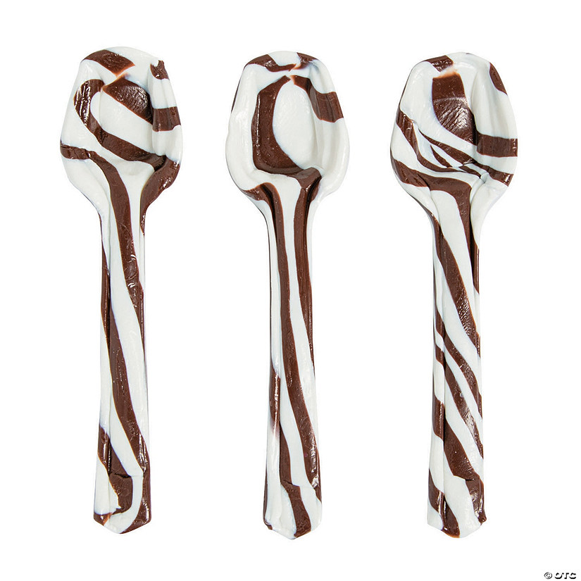 6" 14 oz. Hard Hot Cocoa Candy Spoon Treats - 12 Pc. Image