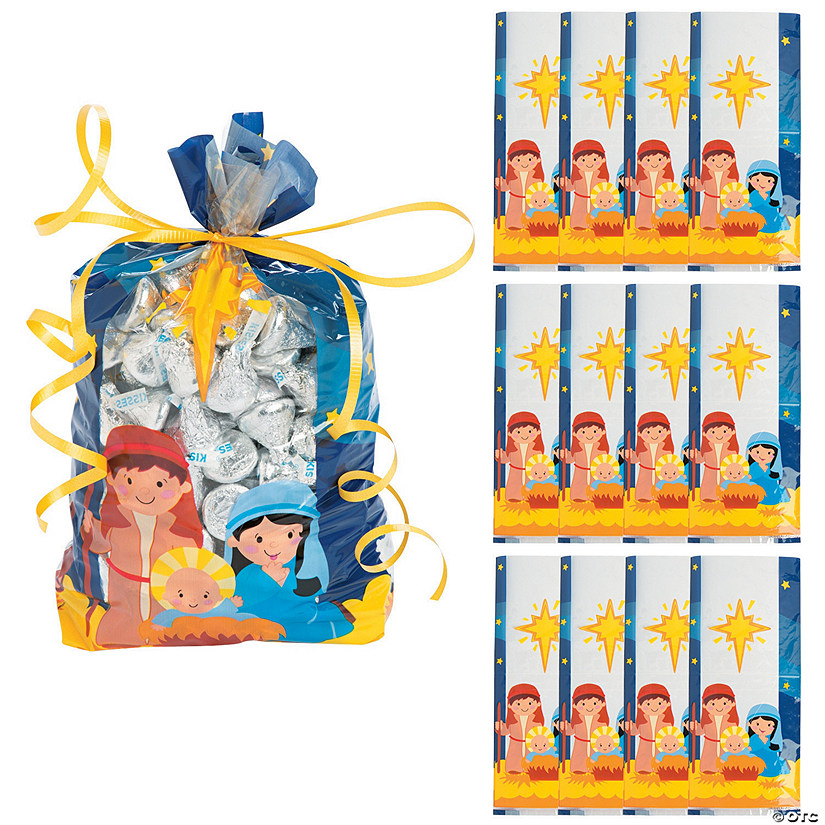 6 3/4" x 9" Nativity Cellophane Bags - 12 Pc. Image