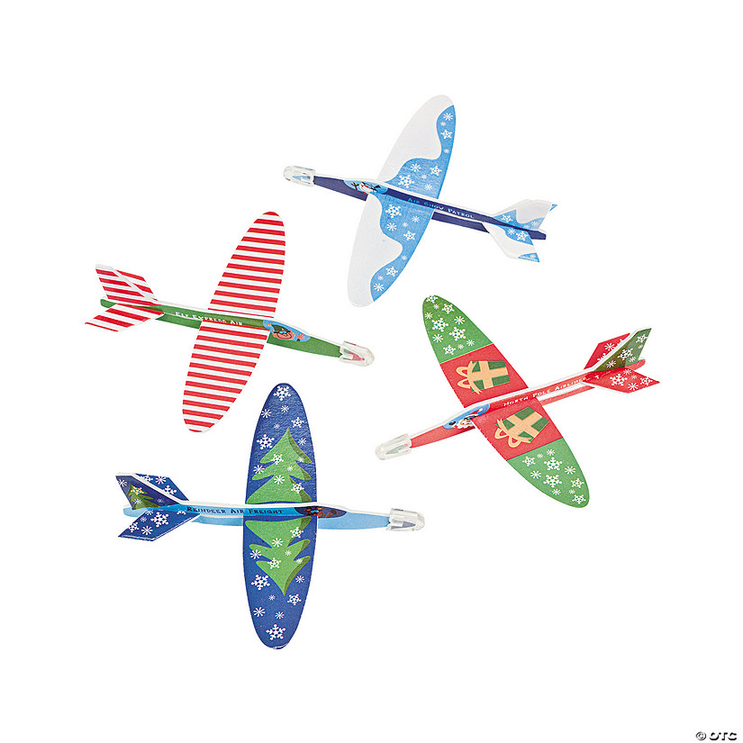 6" Bulk 48 Pc. North Pole Holiday Design Foam Gliders Image