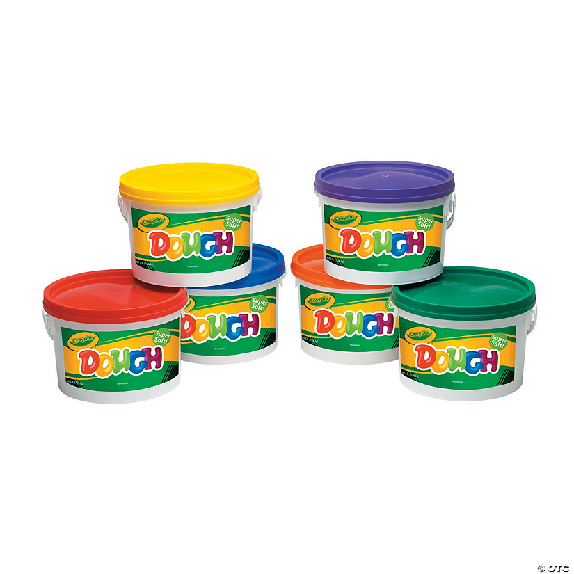 6-Color Crayola® Dough Resealable Buckets