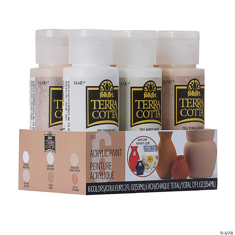 6-Color FolkArt<sup>&#174;</sup> Terra Cotta Acrylic Paint Set Image