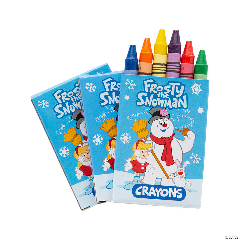 6-Color Frosty the Snowman&#8482; Crayons - 24 Boxes Image
