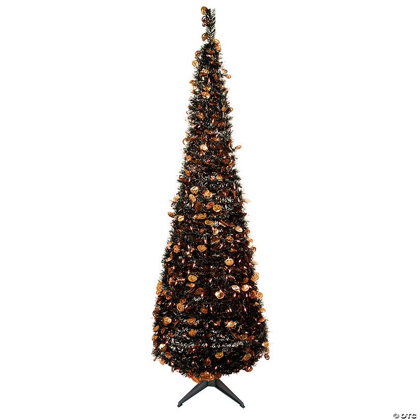 6' Fall Harvest Pop Up Artificial Thanksgiving Tree with Pumpkins Image