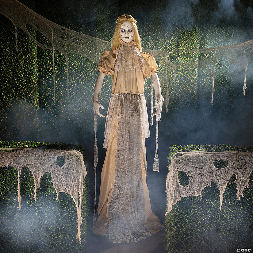 6 Ft. Animated Zombie Bride Halloween Outdoor Yard Decoration Image