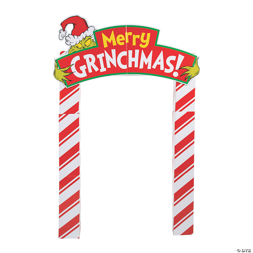 6 Ft. Dr. Seuss&#8482; The Grinch Merry Grinchmas Archway Cardboard Stand-Up Image