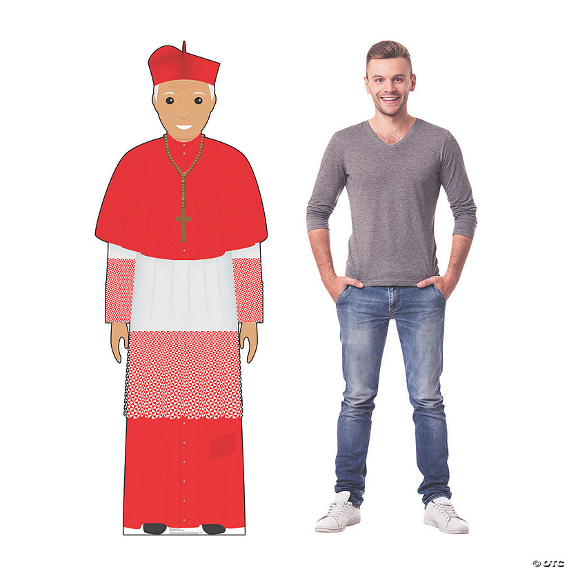 6 Ft. Illustrated Catholic Cardinal Life-Size Cardboard Cutout Stand-Up Image