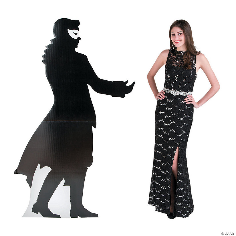 6 Ft. Masquerade Ball Monsieur Silhouette Life-Size Cardboard Cutout Stand-Up Image