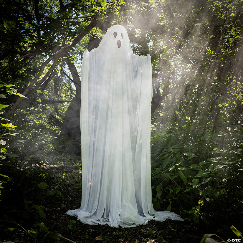 6 Ft. Rising White Ghost Halloween Decoration Image