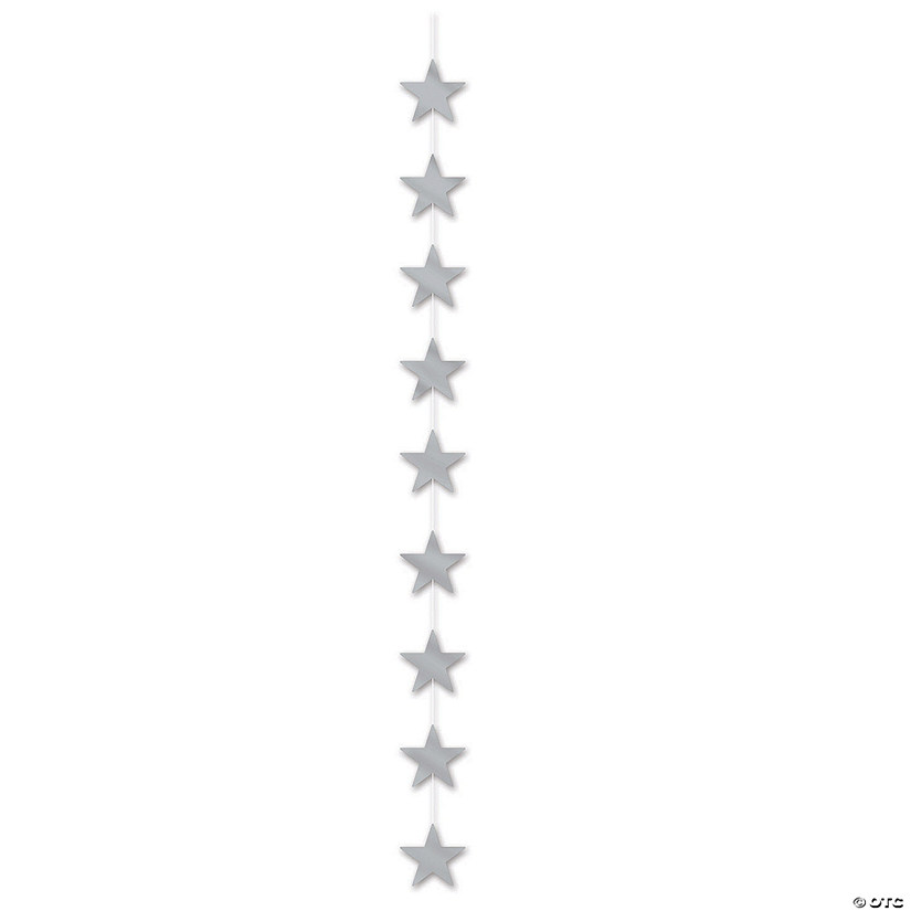 6 Ft. Silver String of Stars Image