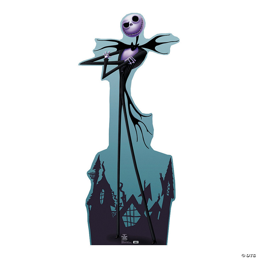 6 Ft. The Nightmare Before Christmas Jack Skellington Life-Size Cardboard Cutout Stand-Up Image