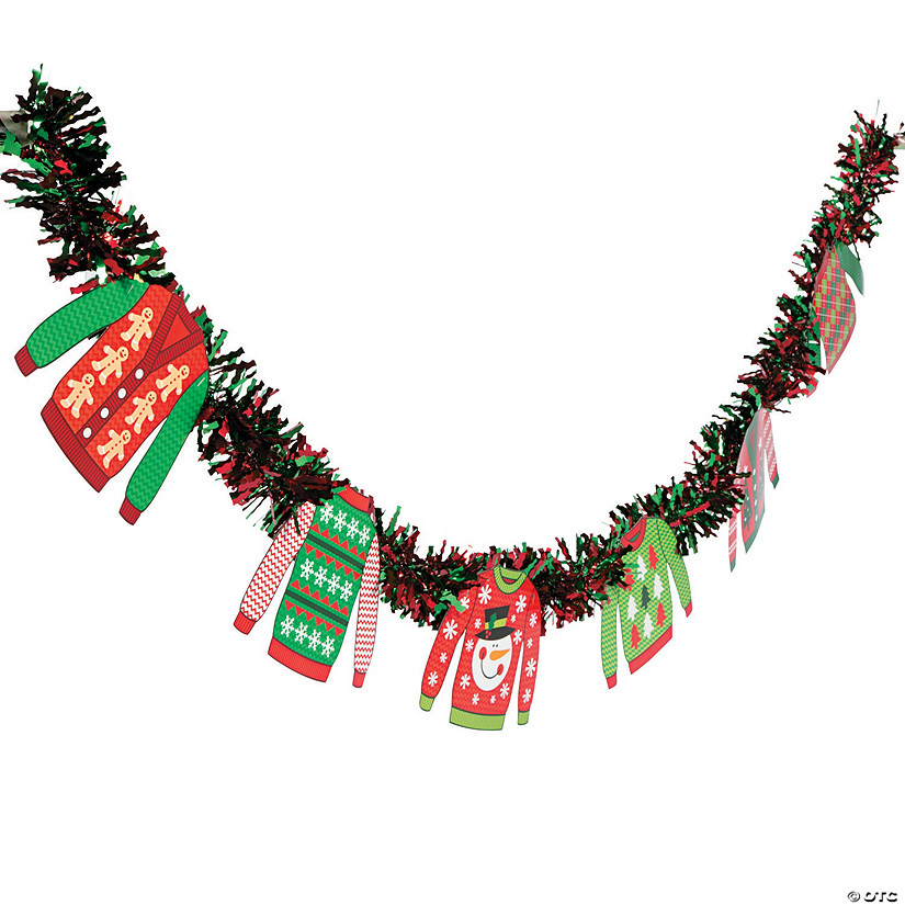 6 Ft. Ugly Sweater Tinsel Garland Image