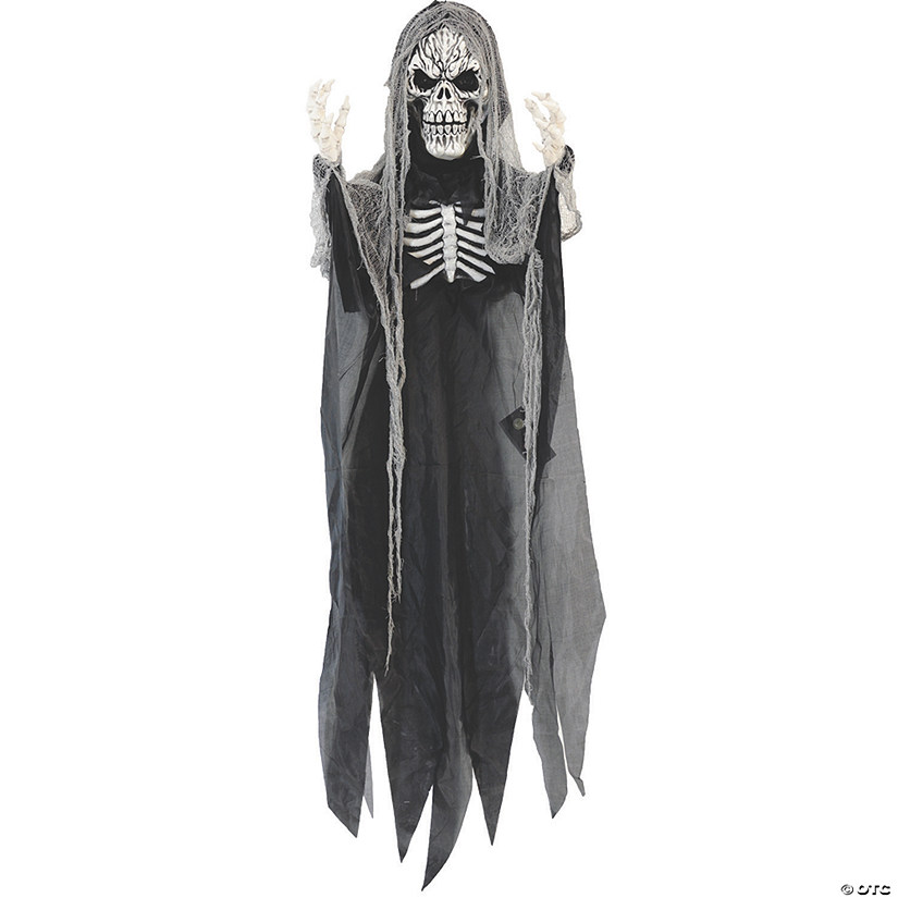 6' Lightup Hanging Skeleton Reaper Halloween Decoration