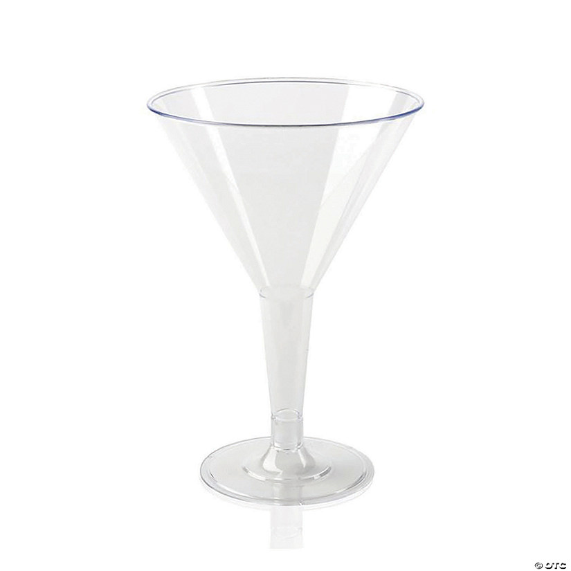 6 oz. Clear Plastic Martini Glasses (192 Glasses) Image