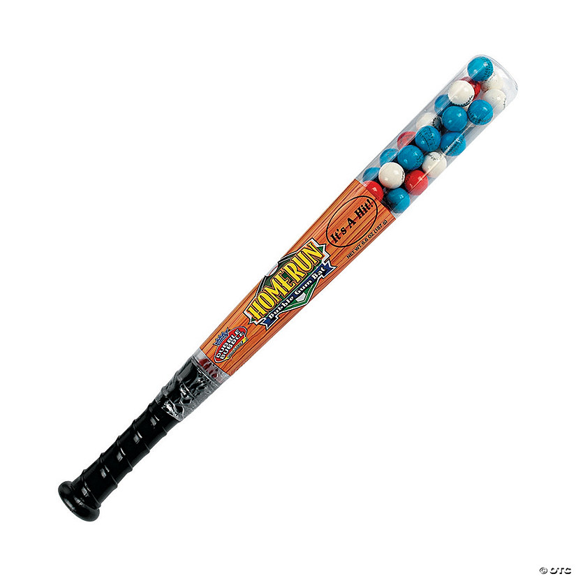 6 oz. Dubble Bubble&#174; Bubble Gumball-Filled Baseball Bat - 48 Pc. Image