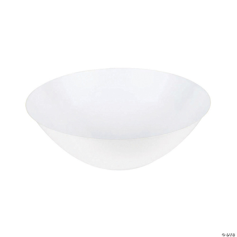 6 oz. Solid White Organic Round Disposable Plastic Dessert Bowls (90 Bowls)