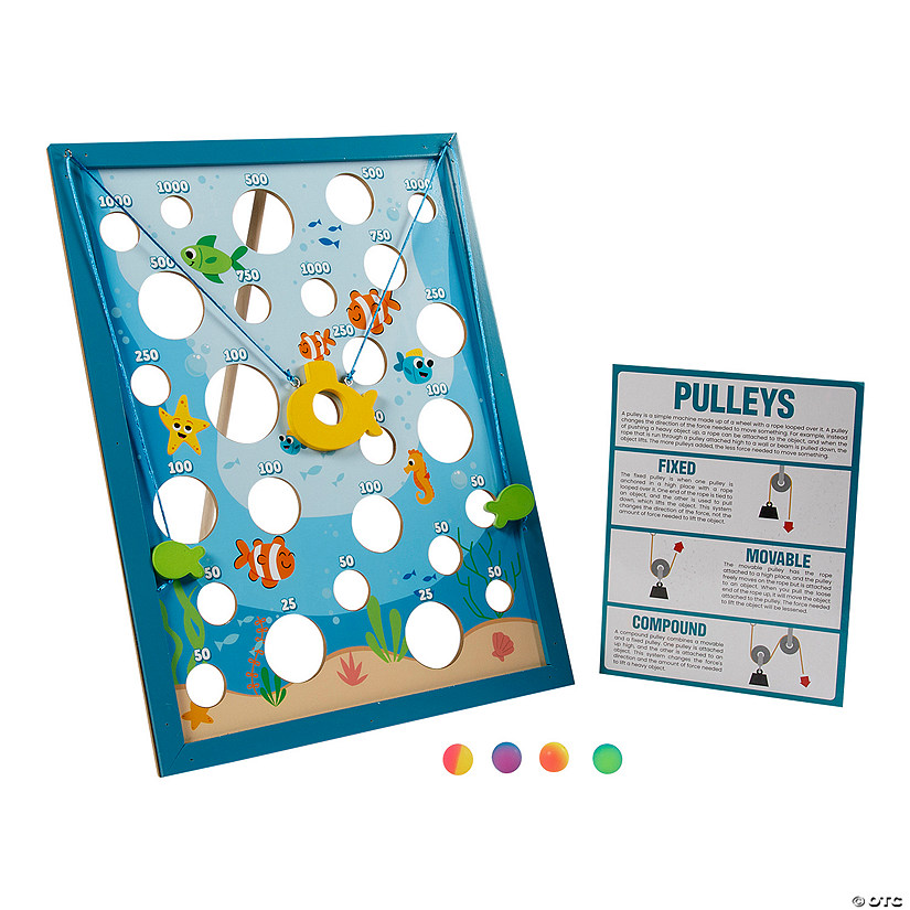 6 Pc. STEM Feed Me Pulley Activity Learning Challenge Craft Kit - Makes 1 Image