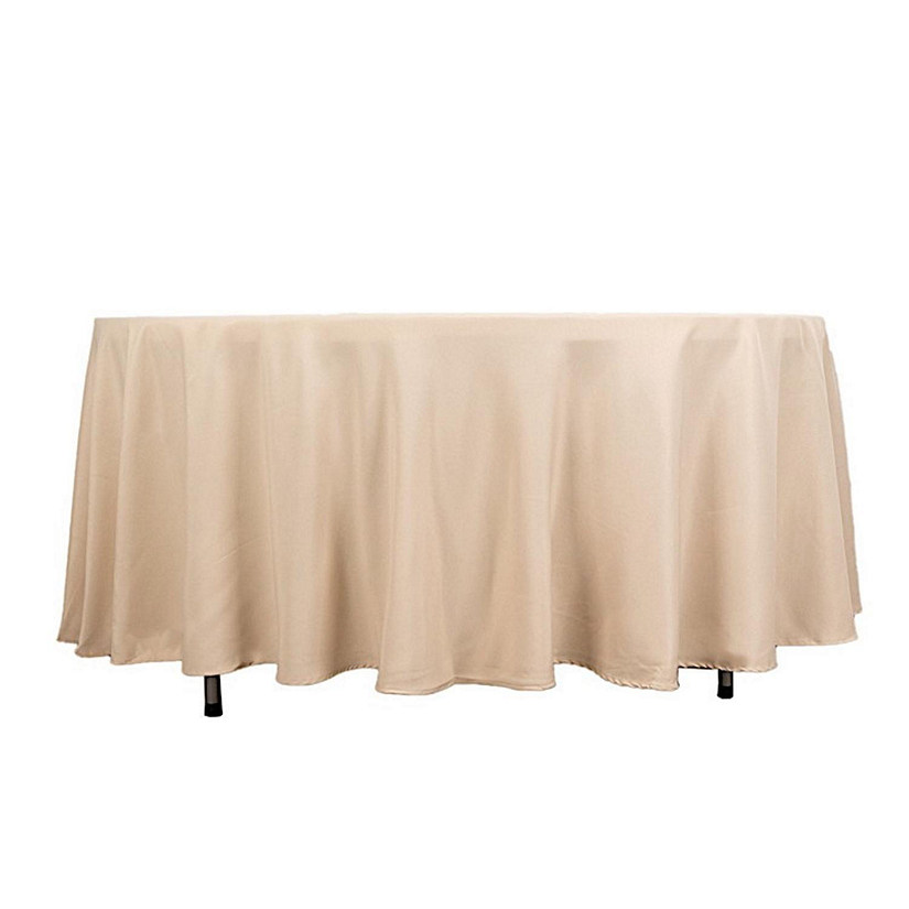 6 pcs 108" Round Premium Polyester Tablecloths Wedding Party Table Linens  Image
