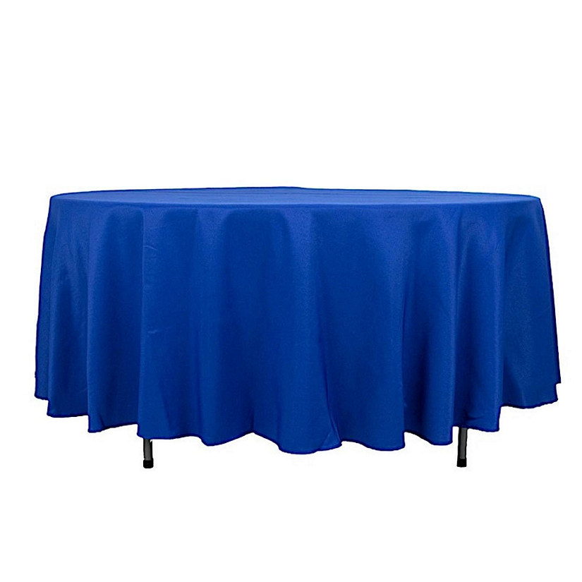 6 pcs 108" Round Premium Polyester Tablecloths Wedding Party Table Linens  Image