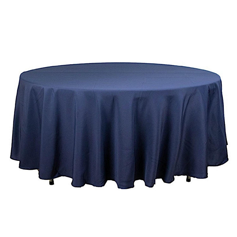 6 pcs 108" Round Premium Polyester Tablecloths Wedding Party Table Linens  Image