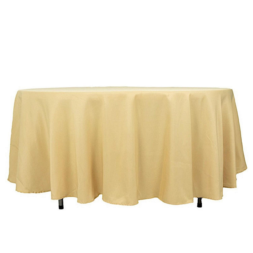 6 pcs 108" Round Premium Polyester Tablecloths Wedding Party Table Linens  Image