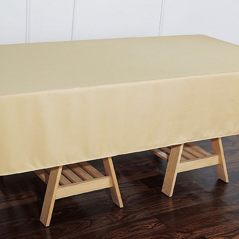 6 pcs 60x102" Polyester Rectangular Tablecloths Party Wedding Table Linens SALE Image