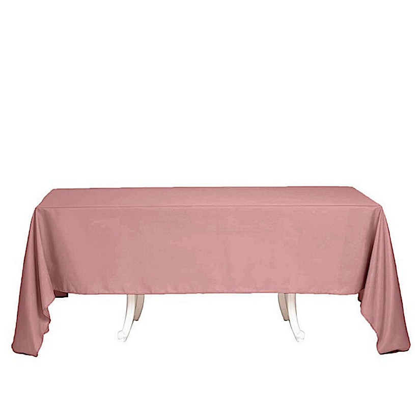 6 pcs 60x102" Polyester Rectangular Tablecloths Party Wedding Table Linens  Image
