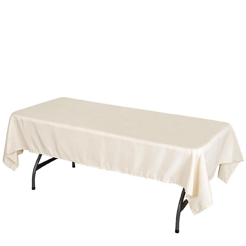 6 pcs 60x102" Polyester Rectangular Tablecloths Party Wedding Table Linens  Image