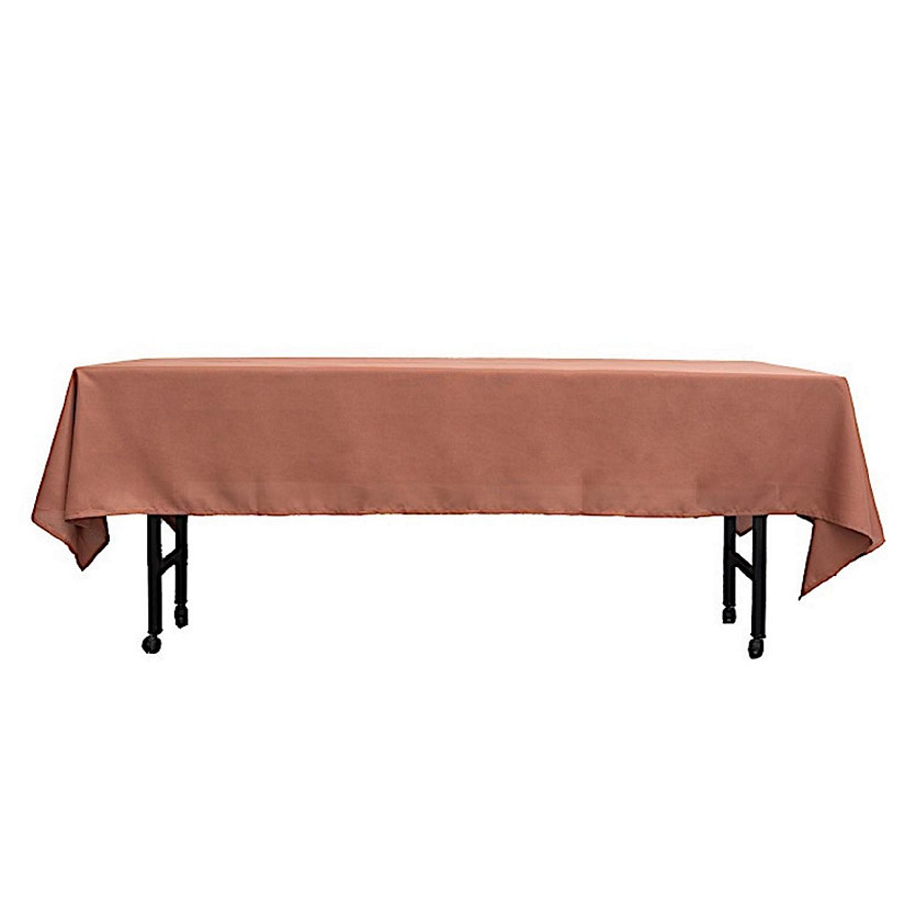 6 pcs 60x102" Polyester Rectangular Tablecloths Party Wedding Table Linens  Image