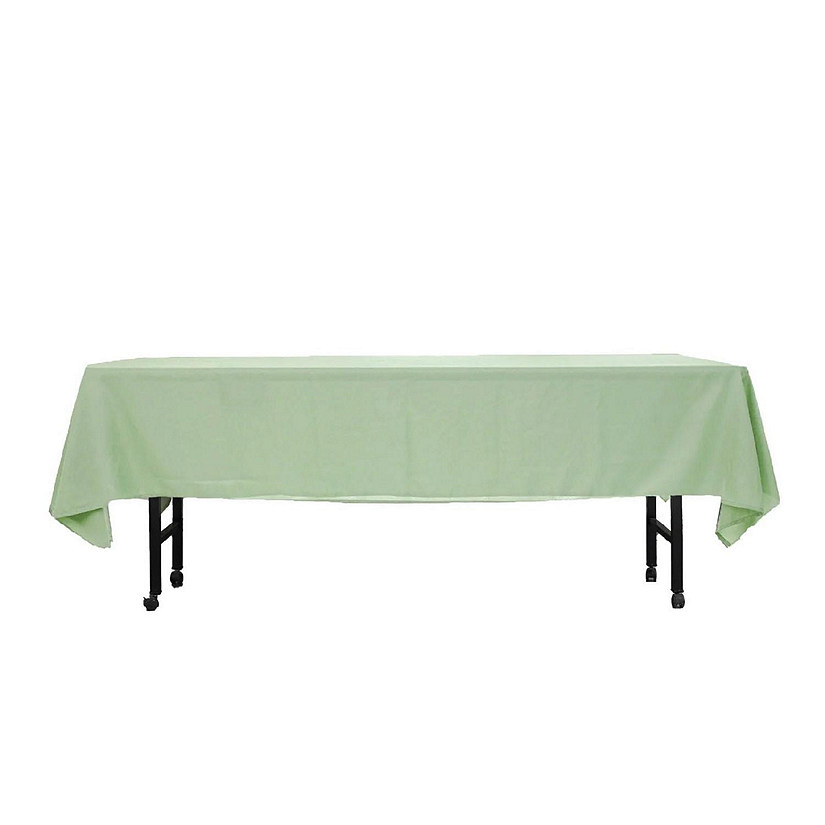 6 pcs 60x102" Polyester Rectangular Tablecloths Party Wedding Table Linens  Image