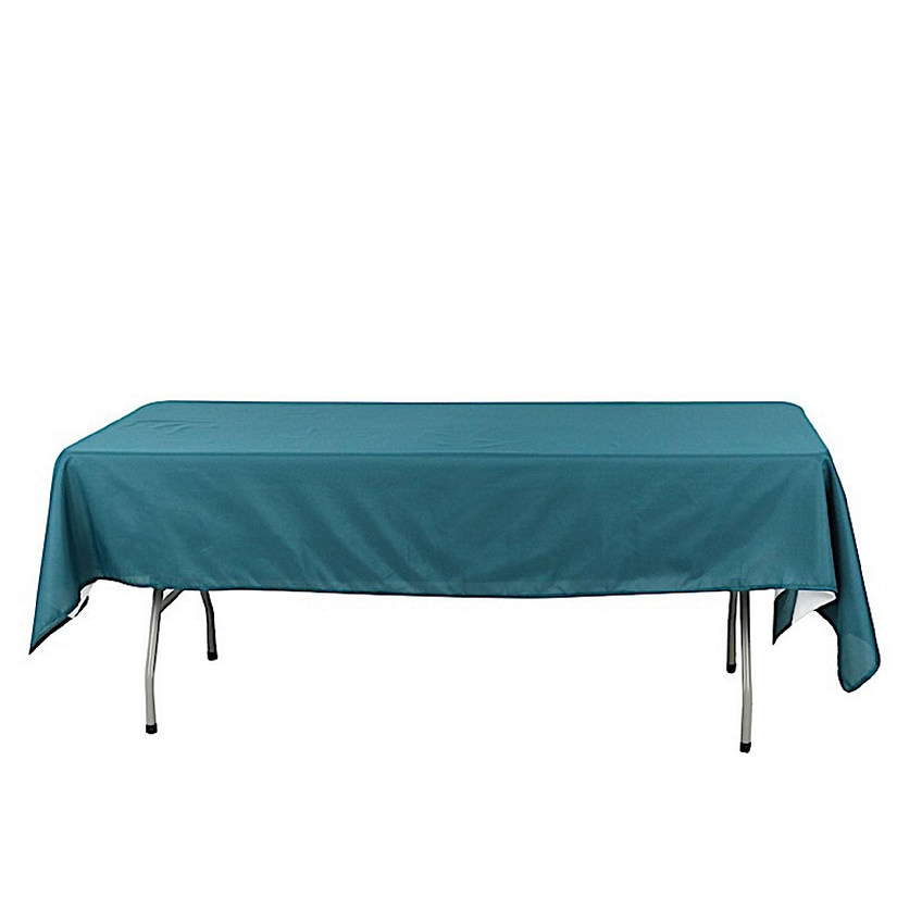 6 pcs 60x102" Polyester Rectangular Tablecloths Party Wedding Table Linens  Image