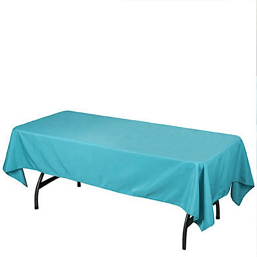6 pcs 60x102" Polyester Rectangular Tablecloths Party Wedding Table Linens  Image