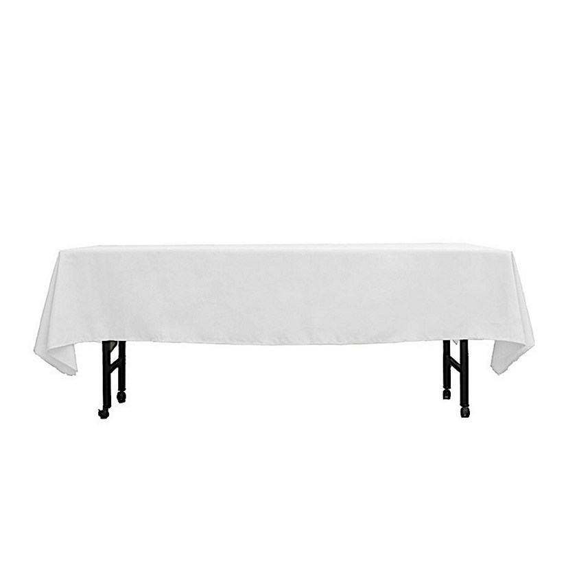 6 pcs 60x102" Polyester Rectangular Tablecloths Party Wedding Table Linens  Image