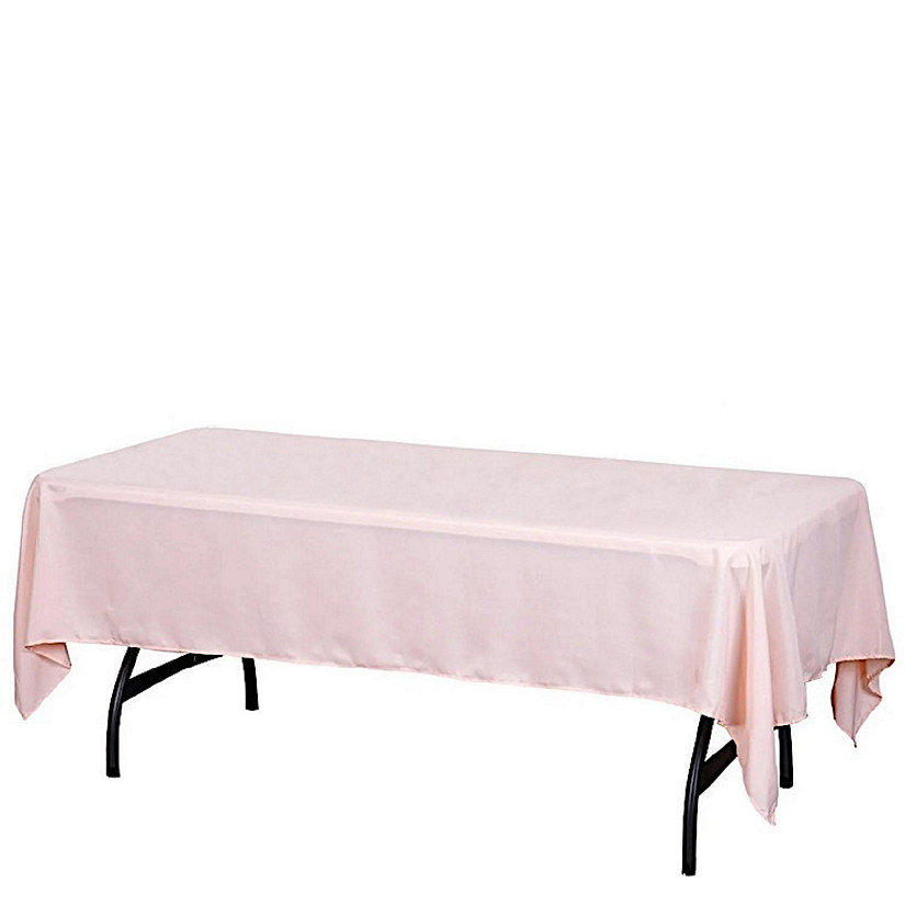 6 pcs 60x102" Polyester Rectangular Tablecloths Party Wedding Table Linens  Image