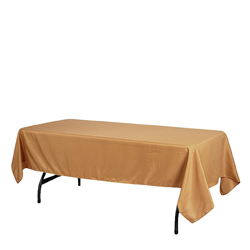 6 pcs 60x102" Polyester Rectangular Tablecloths Party Wedding Table Linens  Image