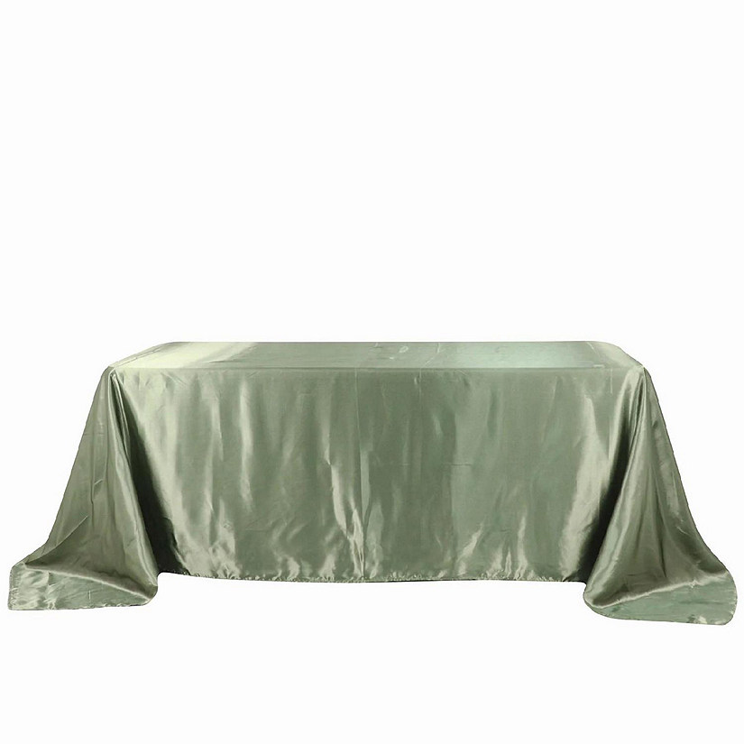 6 pcs 90x132" SATIN Rectangular TABLECLOTHS Wedding Party Catering Decorations Image