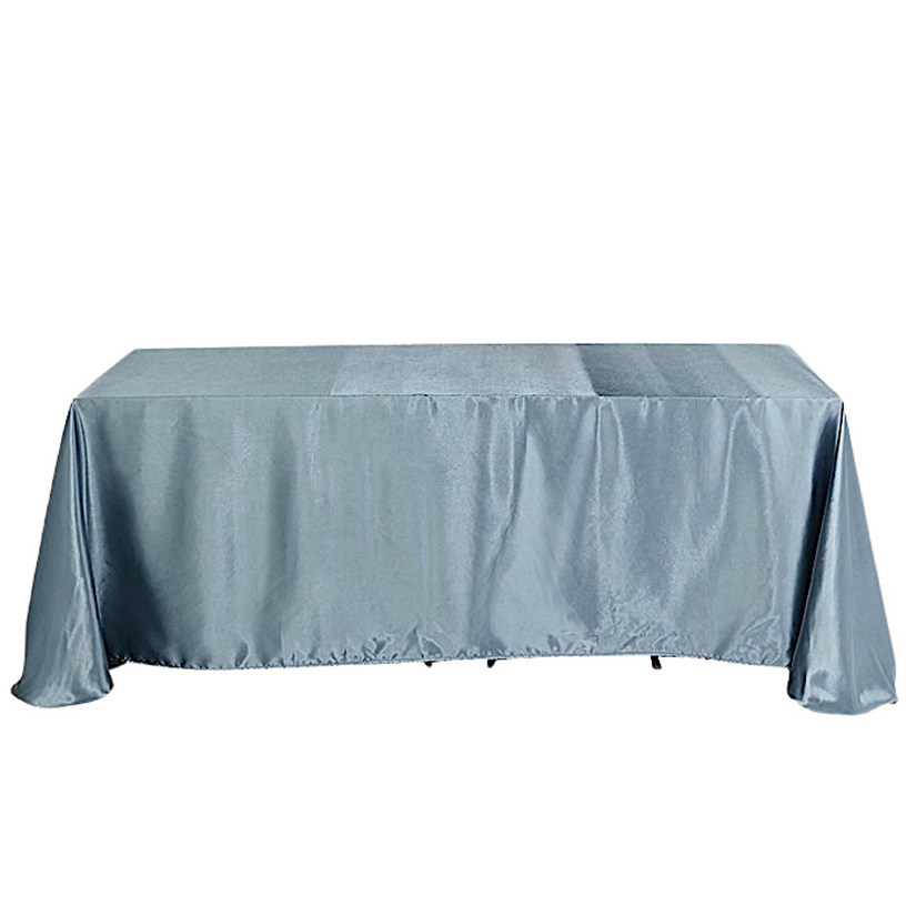 6 pcs 90x132" SATIN Rectangular TABLECLOTHS Wedding Party Catering Decorations Image