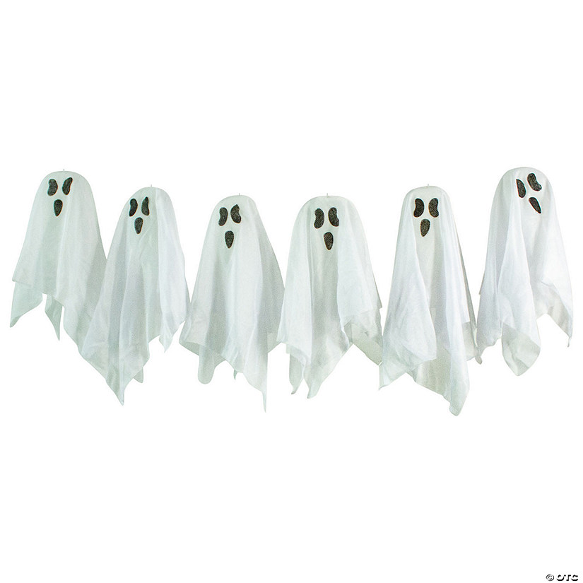 6-Piece Ghost Family Halloween Porch Display Decoration Set Image