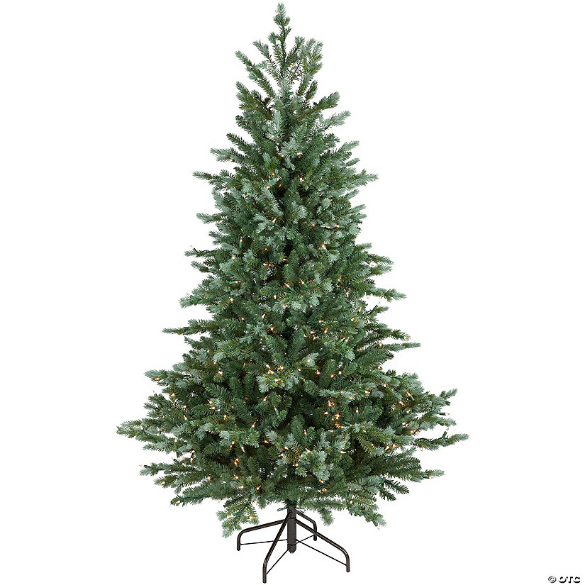 6' Pre-Lit Blue Spruce Artificial Christmas Tree  Clear Lights Image