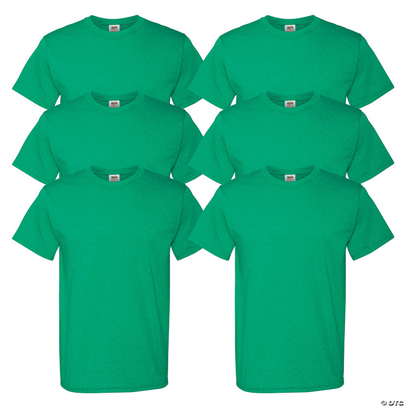 6 Retro Green Adult's T-Shirts Image