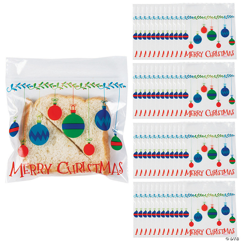 Christmas Presents Gifts 10 Ct Treat Sandwich Zip Party Bags