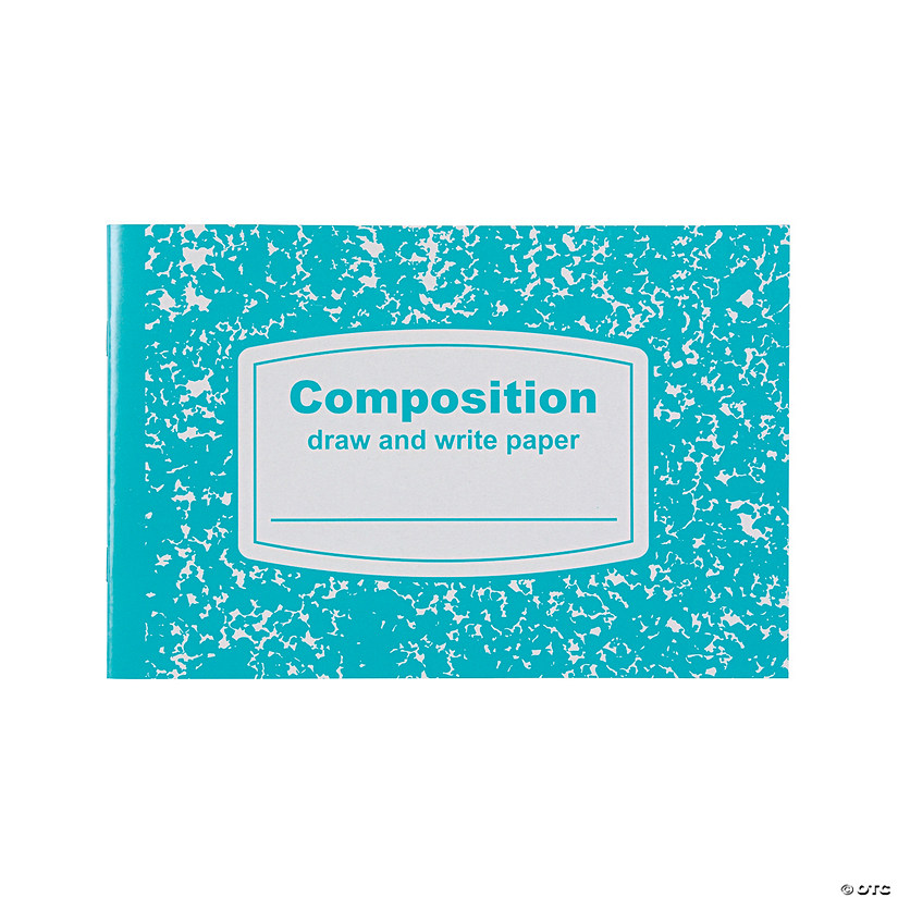 6" x 8" 20 Pg. Draw &amp; Write Half-Sized Composition Books - 12 Pc. Image
