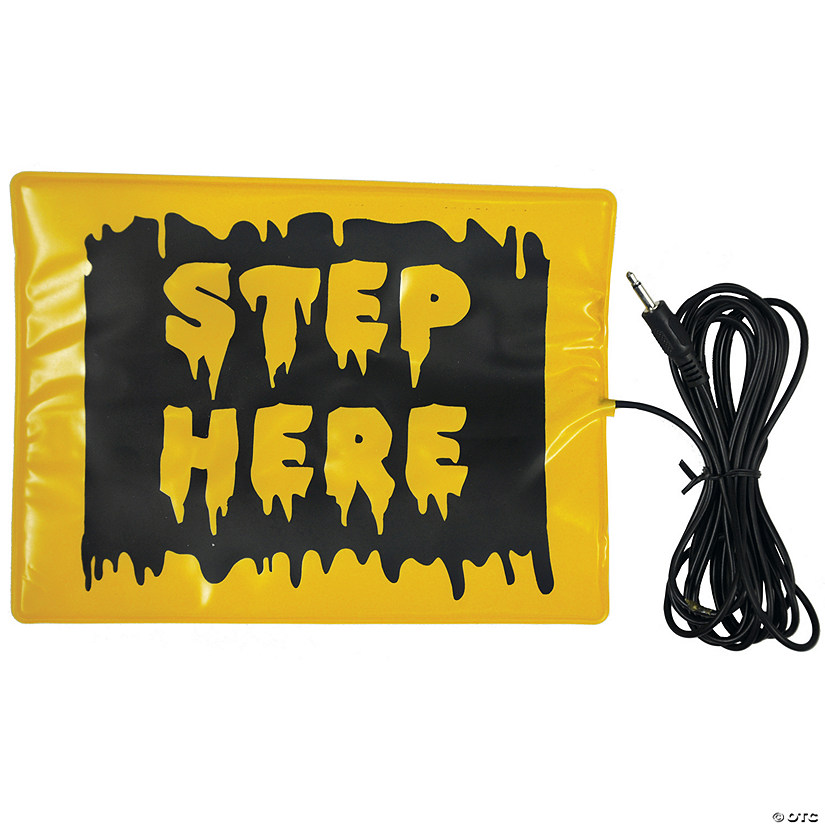 6" x 8" Step Here Wired Activation Pad for Animated Halloween Props Image