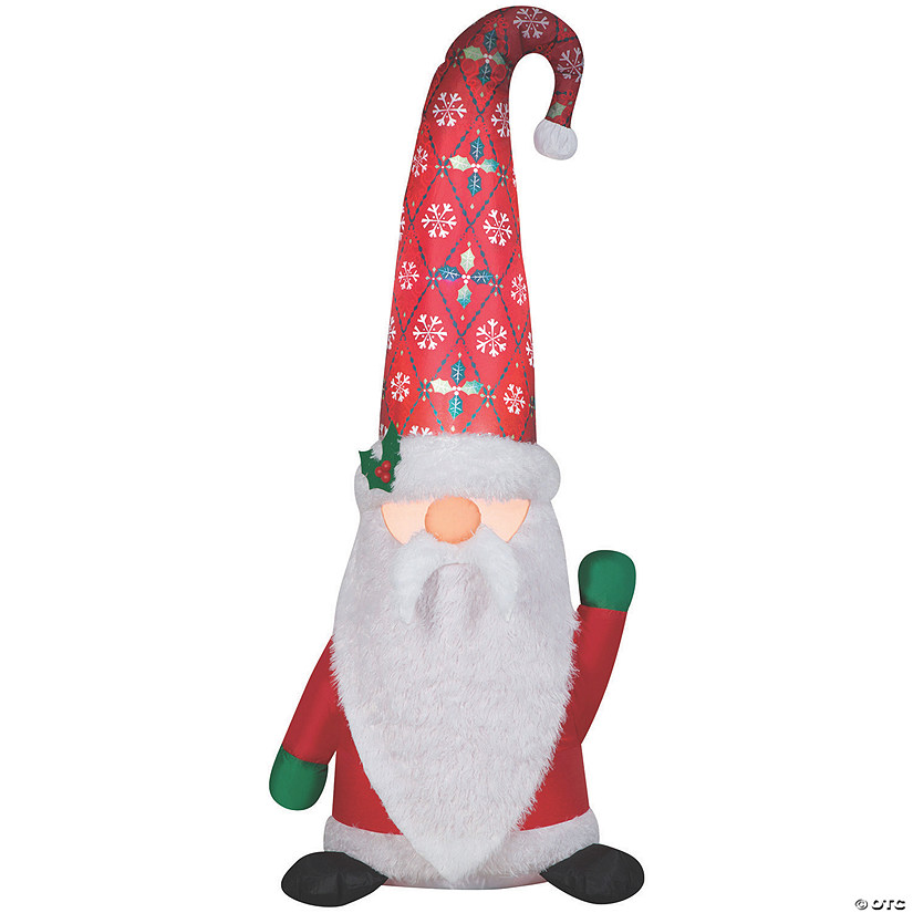 60" Airblown <sup>&#174;</sup> Inflatable Mixed Media Christmas Tomten Outdoor Yard Decoration Image