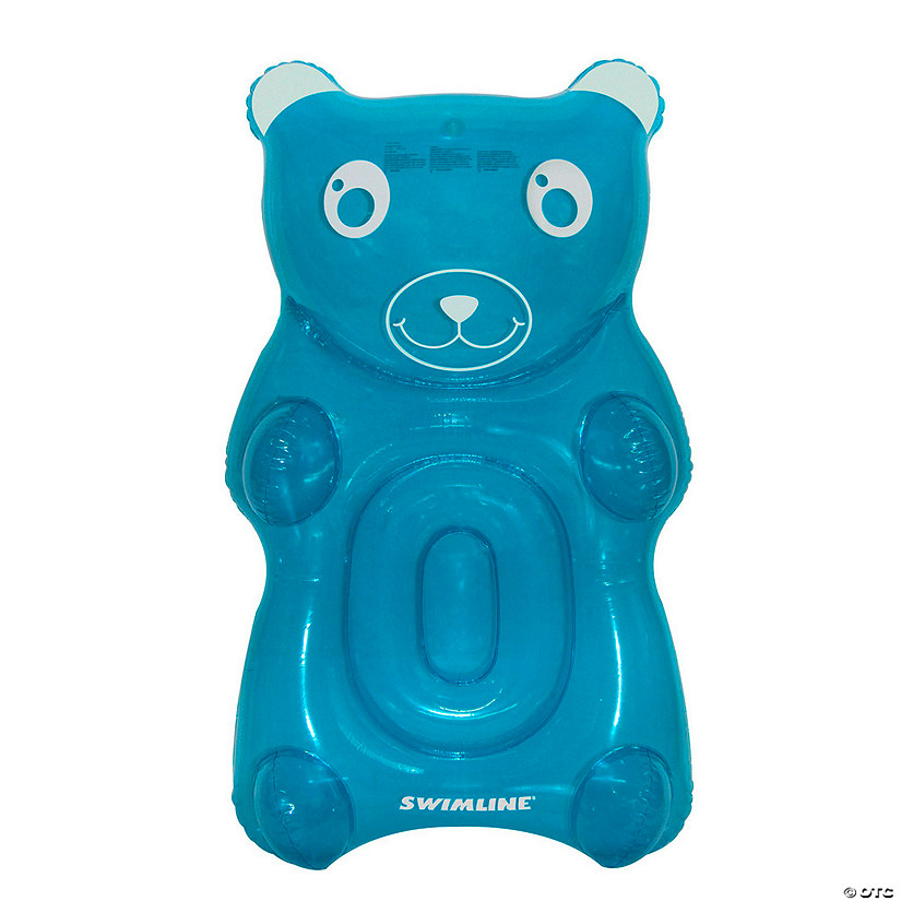 60" Blue Gummy Bear Swimming Pool Float Image